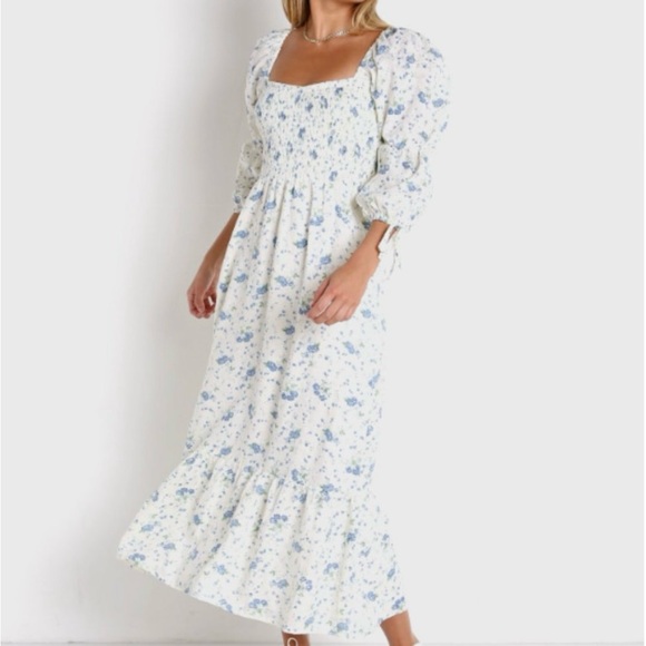 Faithfull the Brand Dresses & Skirts - Faithfull the Brand Linen Floral Maxi Dress